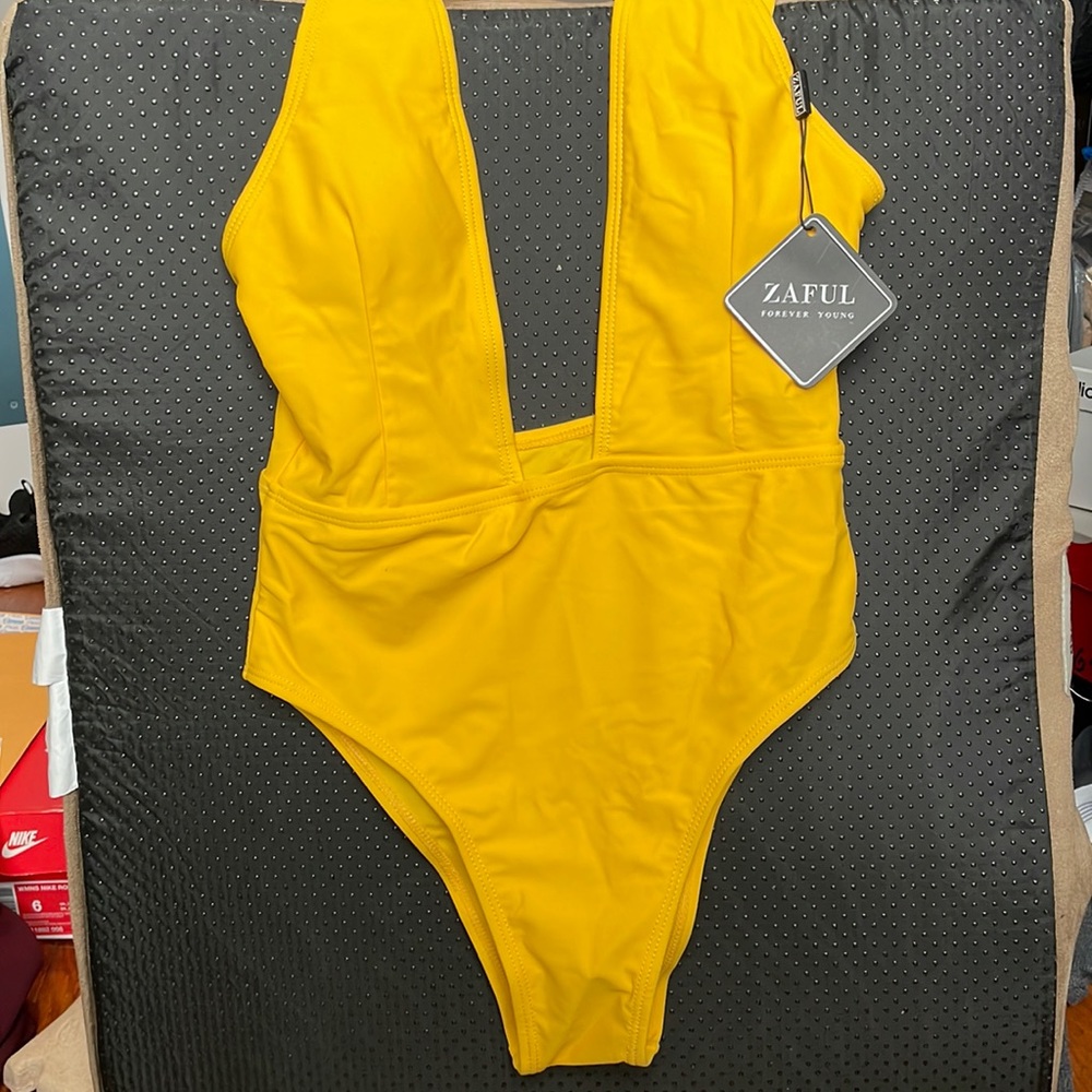 Yellow bathing suit